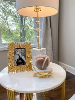 Inspire Me! Home Decor Gold Leaf Decorative Tray New