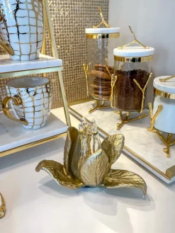 Inspire Me! Home Decor Gold Leaf Candle Bundle Discount