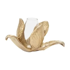 Inspire Me! Home Decor Gold Leaf Candle Bundle Discount