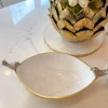 Inspire Me! Home Decor Gold Lotus Napkin Holder New