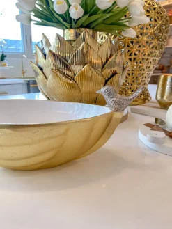 Inspire Me! Home Decor Gold Lotus Napkin Holder New
