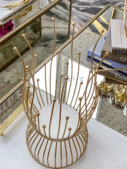 Inspire Me! Home Decor Gold Lotus Vase & Candle Holder Best