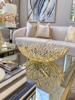 Inspire Me! Home Decor Gold Magnolia Leaf Stem Sale