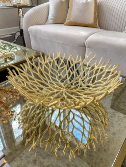 Inspire Me! Home Decor Gold Magnolia Leaf Stem Sale