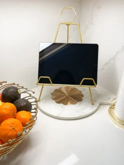 Inspire Me! Home Decor Gold Magnifying Glass W/ Textured Glass Handle Best