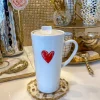 Inspire Me! Home Decor Gold Marbled Pattern Apple Honey/Sugar Dispenser Fashion