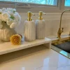Inspire Me! Home Decor Gold Marble Soap Dispenser Hot