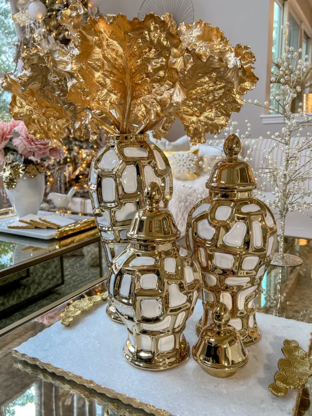 Inspire Me! Home Decor Gold & Matte Black Vase (3 Sizes) Clearance