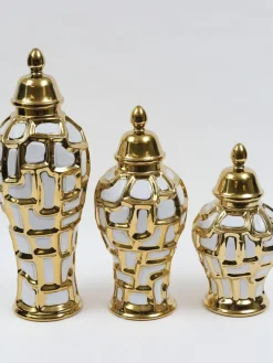 Inspire Me! Home Decor Gold & Matte Black Vase (3 Sizes) Clearance