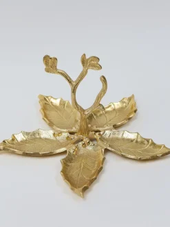 Inspire Me! Home Decor Gold Metal Bird Bowl With White Enameled Best