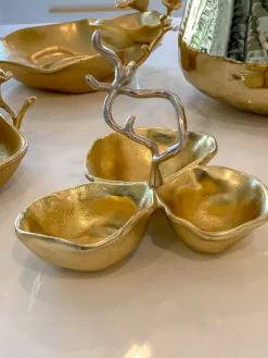 Inspire Me! Home Decor Gold Metal Branch Cake Stand Best