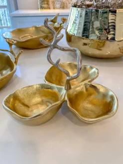 Inspire Me! Home Decor Gold Metal Branch Cake Stand Best