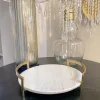Inspire Me! Home Decor Gold Metal Snack Bowl With Silver Handle Discount