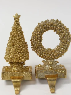 Inspire Me! Home Decor Gold Metallic Decorative Pears (Set Of 4) New