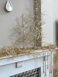 Inspire Me! Home Decor Gold Metallic Glass Finial Ornament (2 Colors) Discount