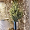 Inspire Me! Home Decor Gold Metallic Magnolia Leaf Stem Discount