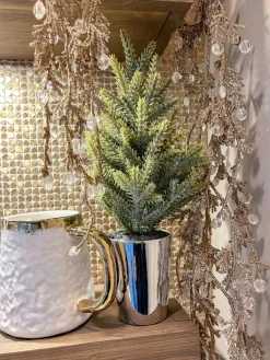 Inspire Me! Home Decor Gold Metallic Magnolia Leaf Stem Discount