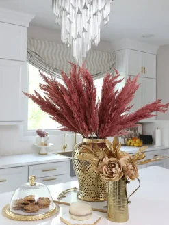 Inspire Me! Home Decor Gold Metallic Maple Leaf Place Mats (Set Of 4) Online