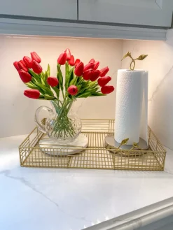 Inspire Me! Home Decor Gold Metal Organization Baskets (Set Of 2) Online