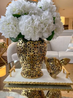 Inspire Me! Home Decor Gold Metal Branch Pedestal Candle Holder (2 Sizes) Discount
