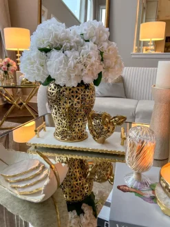 Inspire Me! Home Decor Gold Metal Branch Pedestal Candle Holder (2 Sizes) Discount