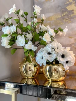 Inspire Me! Home Decor Gold Metal Ginger Jar Outlet