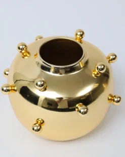 Inspire Me! Home Decor Gold Metal Ginger Jar Outlet