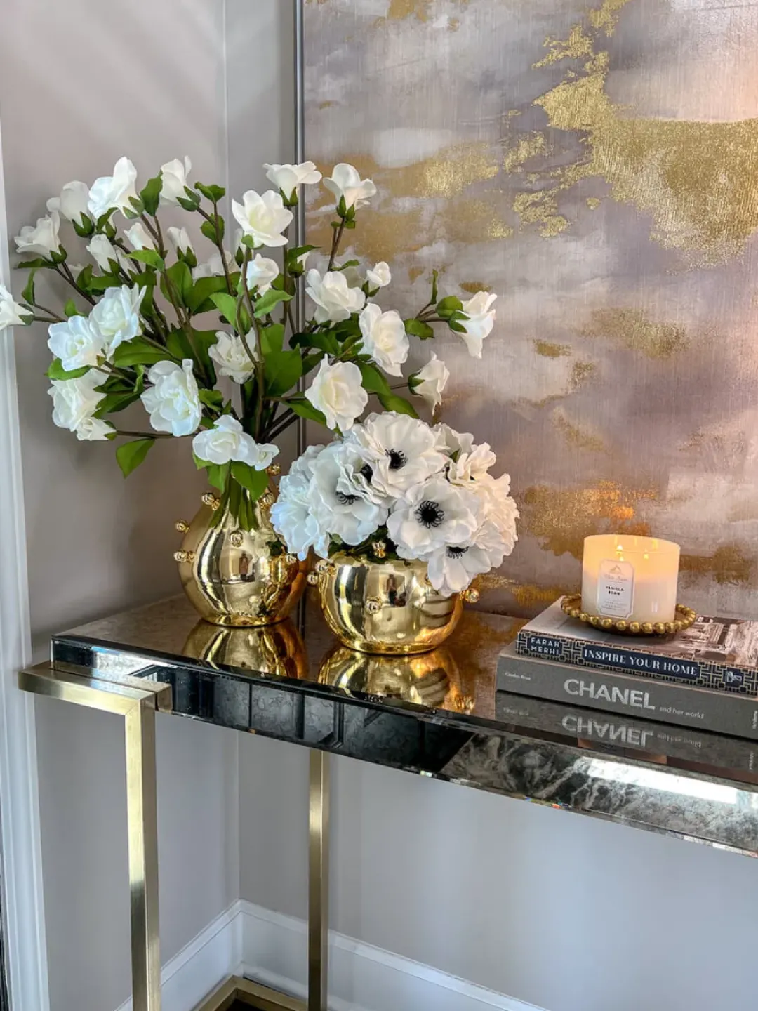 Inspire Me! Home Decor Gold Metal Ginger Jar Outlet