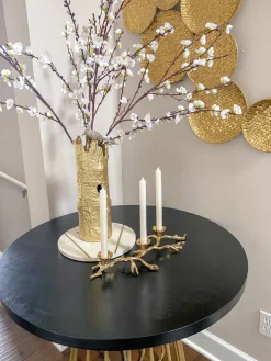 Inspire Me! Home Decor Gold Metal Hammered Pot New