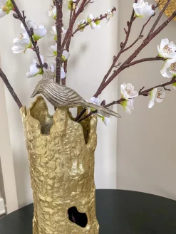 Inspire Me! Home Decor Gold Metal Hammered Pot New