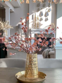 Inspire Me! Home Decor Gold Metal Studded Vase (2 Sizes) Discount