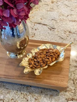 Inspire Me! Home Decor Gold Metal Bowl With Black Base (3 Sizes) Discount