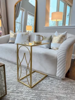 Inspire Me! Home Decor Gold Mirror Top C Table Best
