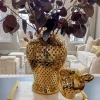 Inspire Me! Home Decor Gold Oblong Leaf Tray Outlet