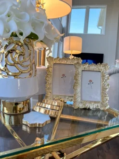 Inspire Me! Home Decor Gold Ombre Folding Leaf Tray Clearance