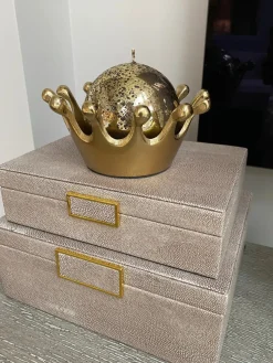 Inspire Me! Home Decor Gold Openwork Leaf Decor/ Trivet Clearance