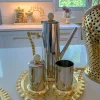 Inspire Me! Home Decor Gold Orb And Leaf Napkin Rings (Set Of 4) Discount