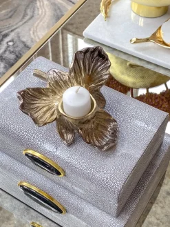Inspire Me! Home Decor Gold Orb Candles (2 Sizes) Clearance