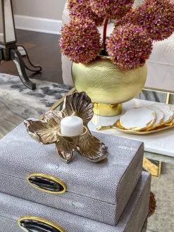 Inspire Me! Home Decor Gold Orb Candles (2 Sizes) Clearance