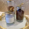 Inspire Me! Home Decor Gold Or Silver Canisters With Floral Lotus Lid (2 Colors) Clearance