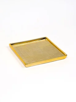 Inspire Me! Home Decor Gold Oval Beaded Platter Sale