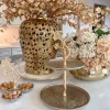 Inspire Me! Home Decor Gold Oval Hammered Porcelain Bowl New