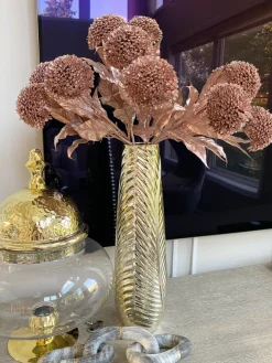 Inspire Me! Home Decor Gold Oversized Beaded White And Pearl Ornament (2 Sizes) Discount
