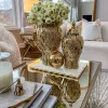 Inspire Me! Home Decor Gold Petal Textured Ginger Jars (3 Sizes) Discount