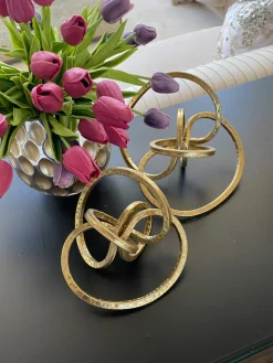 Inspire Me! Home Decor Gold Petal Leaf Tray Outlet