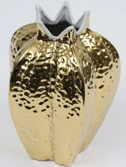 Inspire Me! Home Decor Gold Pierced Patterned Ginger Jar (2 Sizes) New
