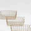 Inspire Me! Home Decor Gold Rectangular Wired Basket (3 Sizes) Outlet