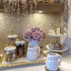 Inspire Me! Home Decor Gold Ribbed Orb Ornaments (2 Colors) Discount