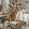 Inspire Me! Home Decor Gold Ribbed Glass Vase (2 Sizes) Discount