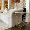 Inspire Me! Home Decor Gold Side Table With Marble Top And Magazine Rack Online